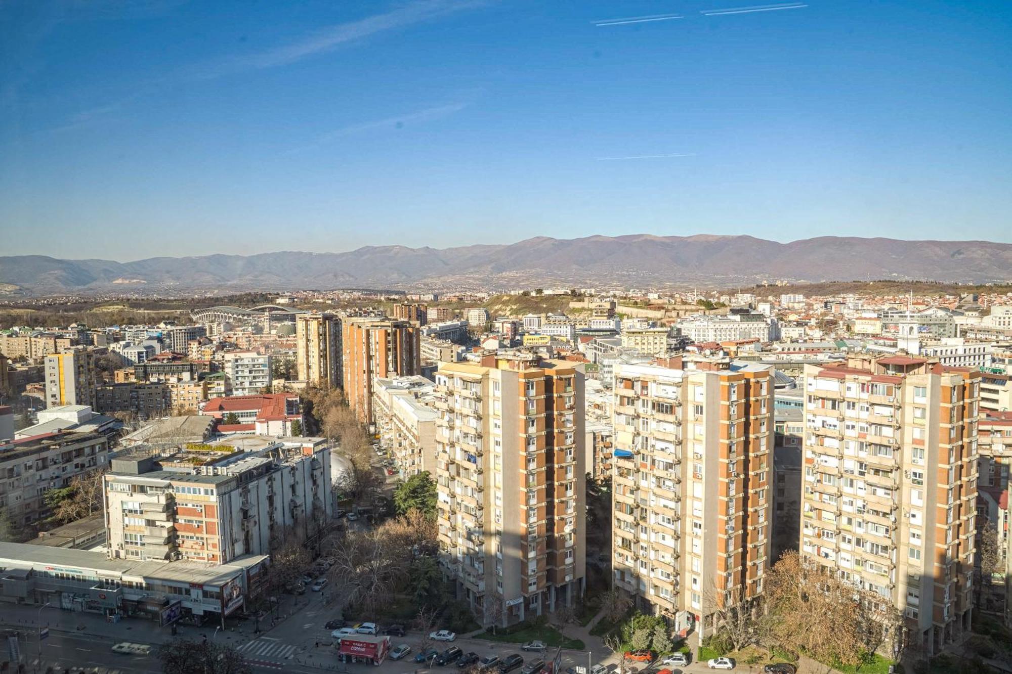 180° View Apartment In Diamond Building สโกเปีย ภายนอก รูปภาพ
